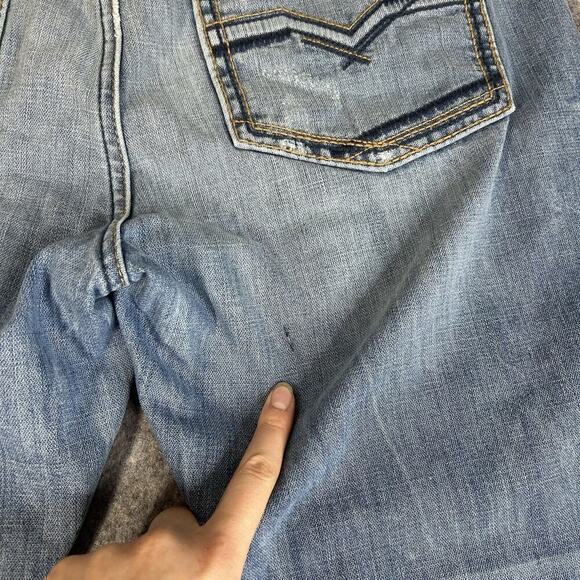 Moonshine Spirit Mens Jeans 34X30 Brad Paisley 120 Proof Slim Straight Flaw - Picture 10 of 12